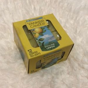 5 FOR $25! 💕 Yankee Candle Lemon Tea Candles